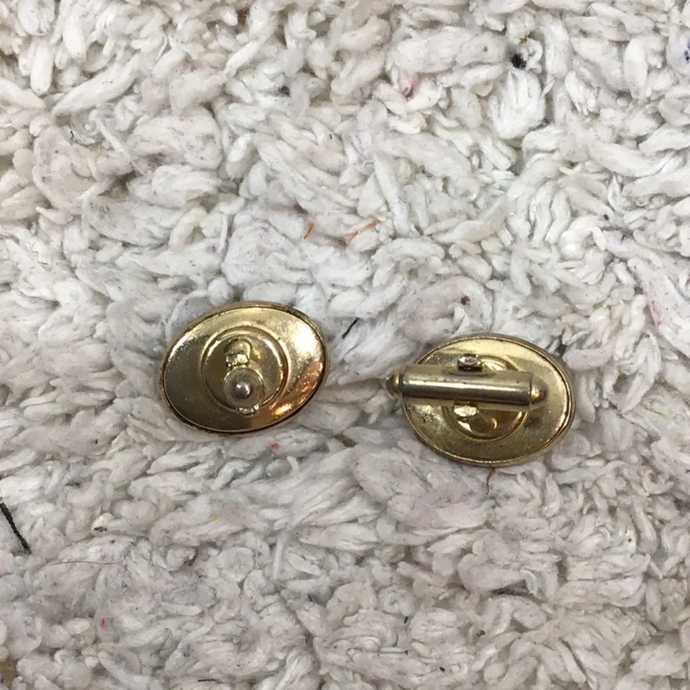 Vintage Anson fly fishing tie clip & cuff links set
